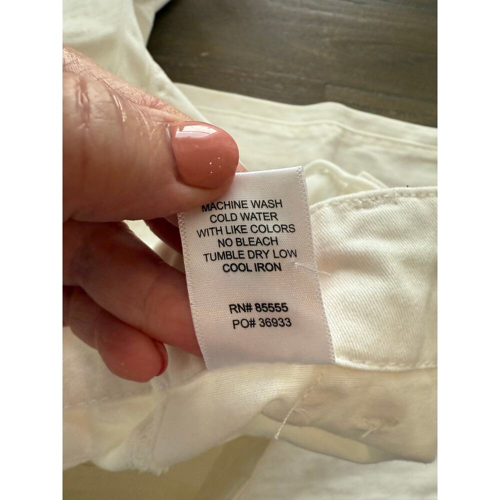 Pistola Sabrina Curve Utility Pant Size 30 White Anthropologie - Picture 7 of 8